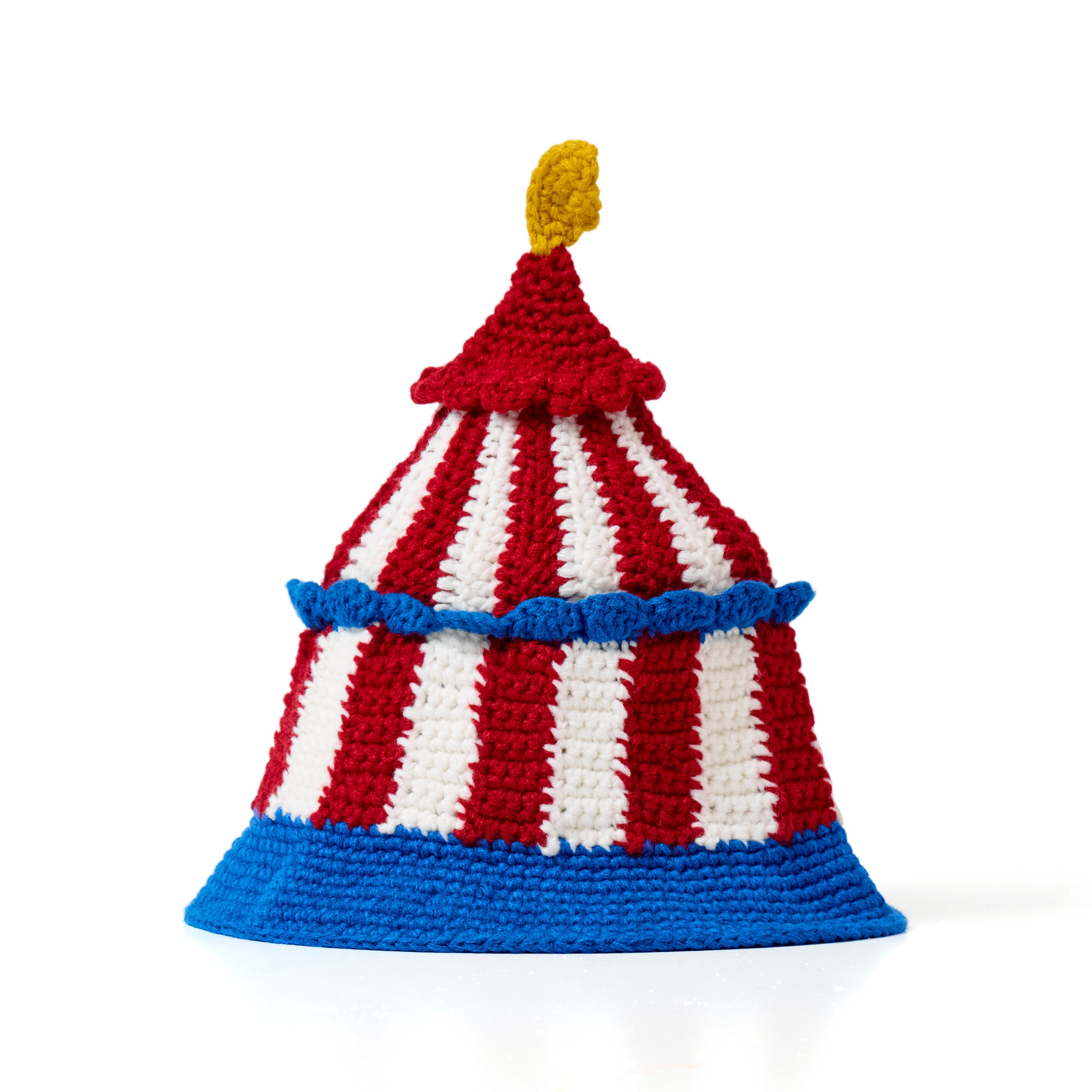 Circus Crochet Bucket Hat [Blue]