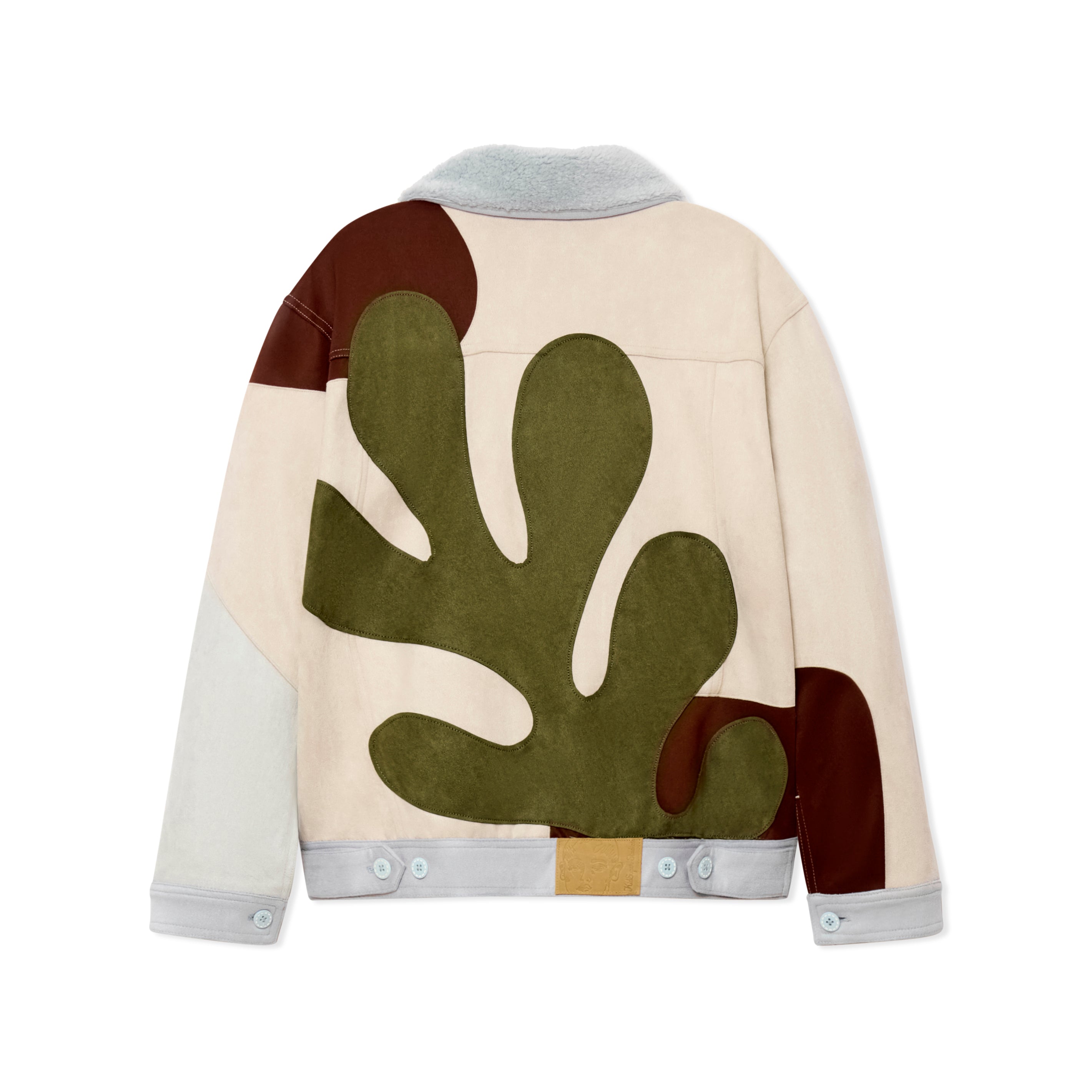 Suede Floral Patchwork Jacket [Multi]