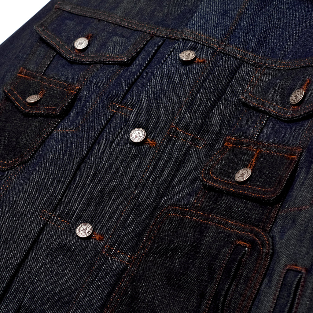 Selvedge Raw Denim Multi Pocket Jacket [Indigo]