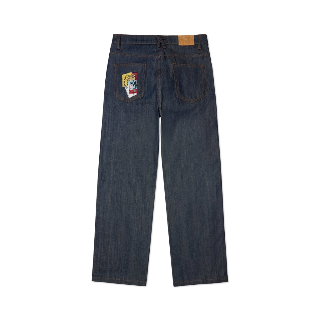 Selvedge Raw Denim Pleated Jeans [Indigo]