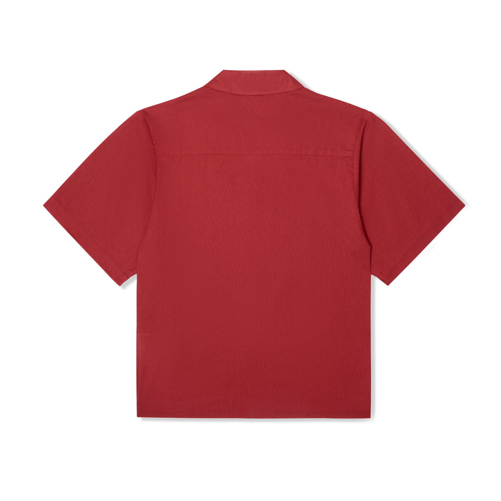 Hand Stitched Woman Shirt [Deep Red]