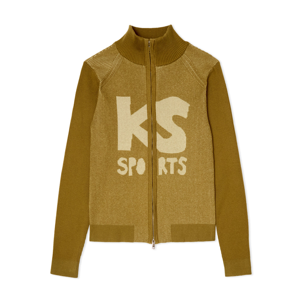 Retro Rib KS Sports Zip Up [Yellow]