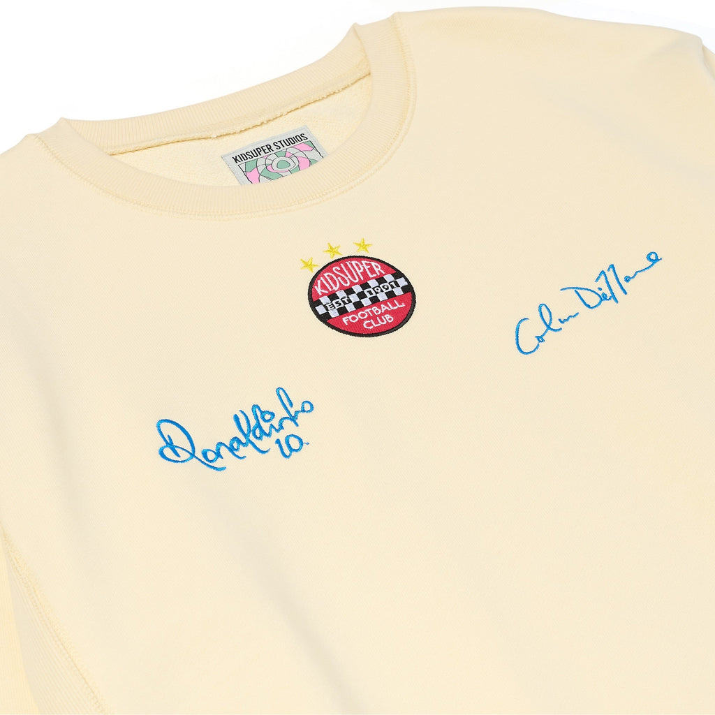 Ronaldinho x KidSuper Crewneck Sweatshirt [Cream]