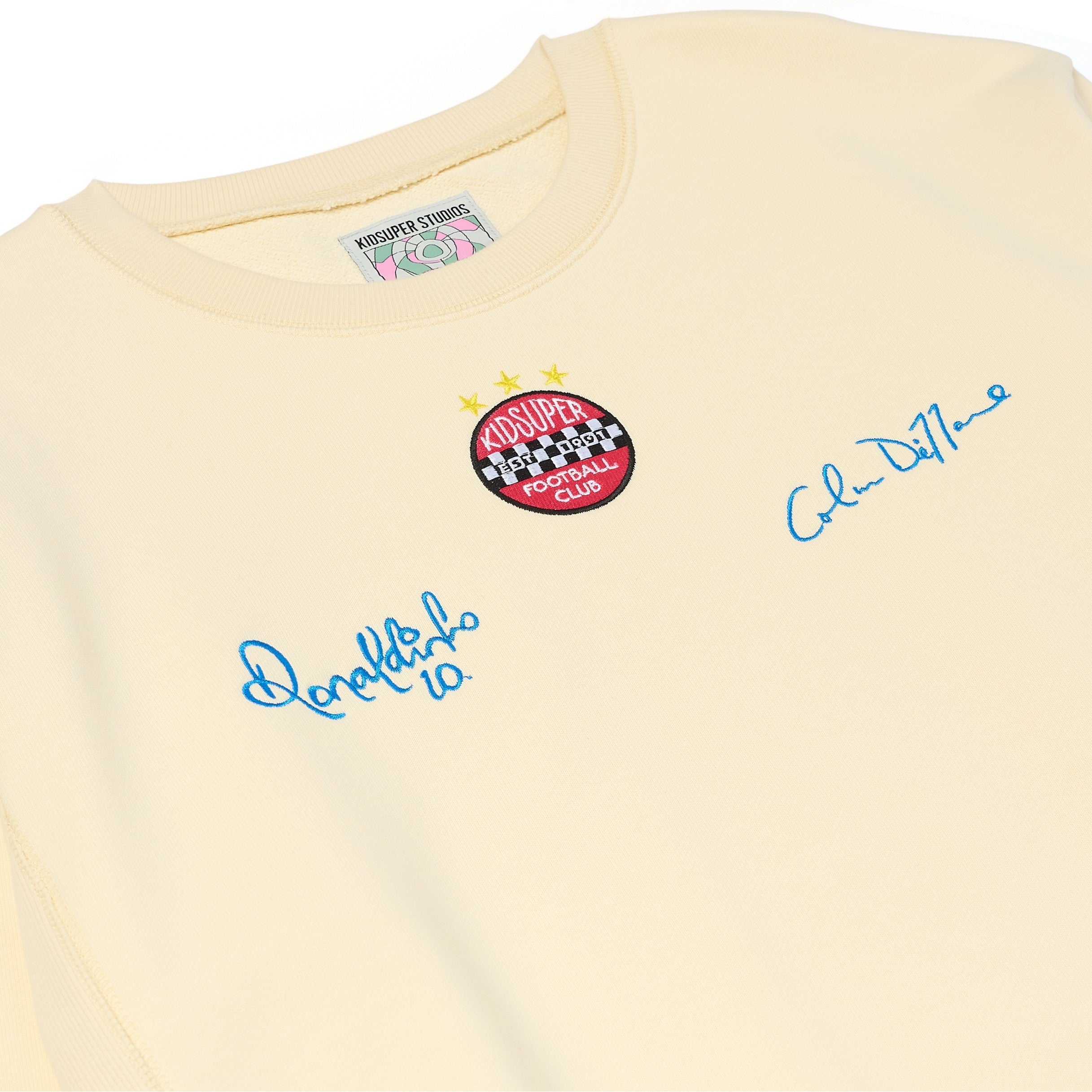 Ronaldinho x KidSuper Crewneck Sweatshirt [Cream]