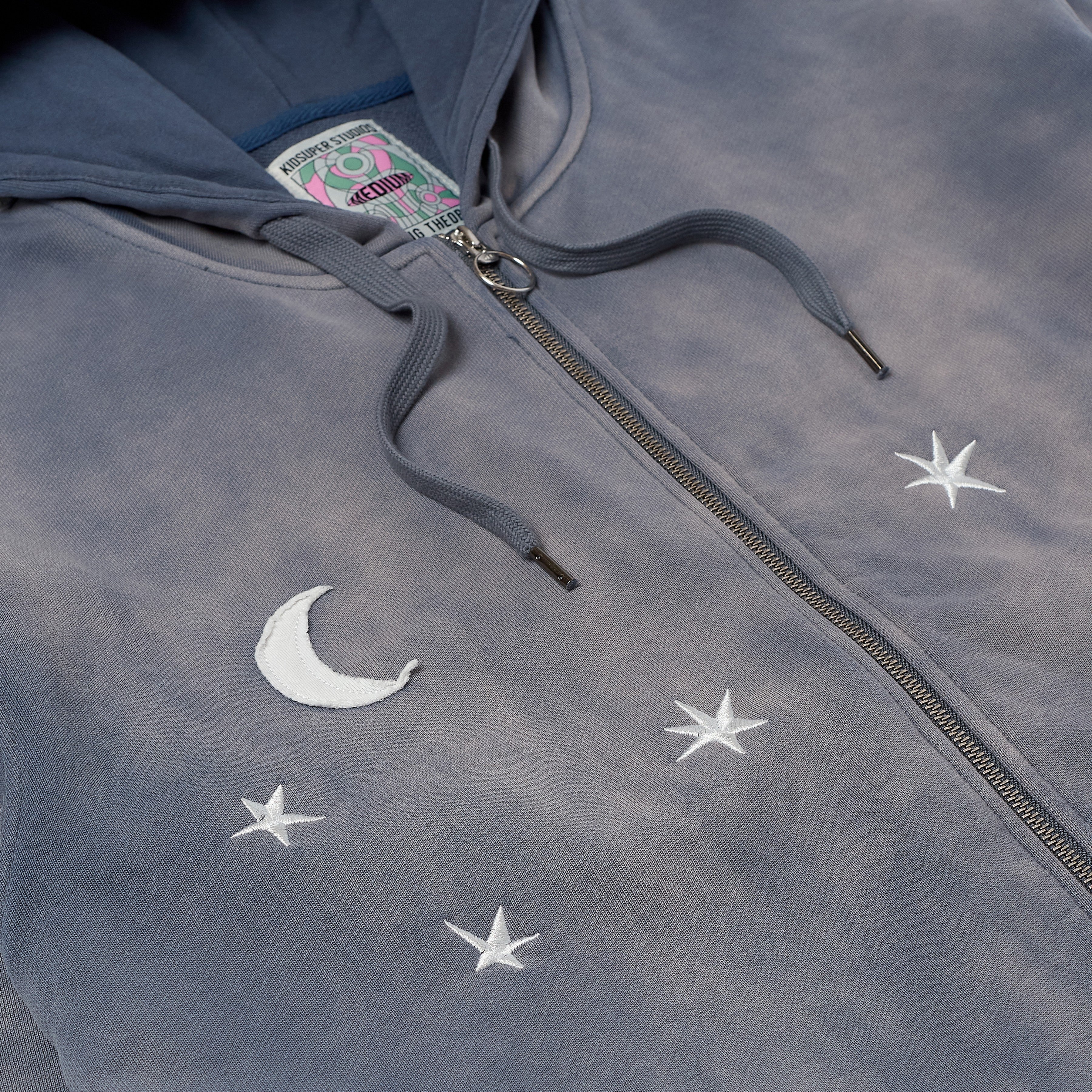 Moon Heavyweight Zip Up Hoodie [Shale]
