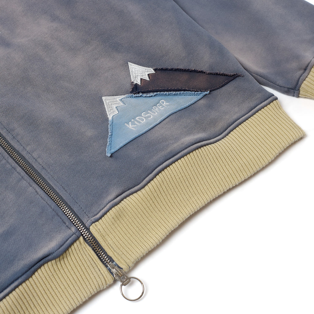 Moon Heavyweight Zip Up Hoodie [Shale]