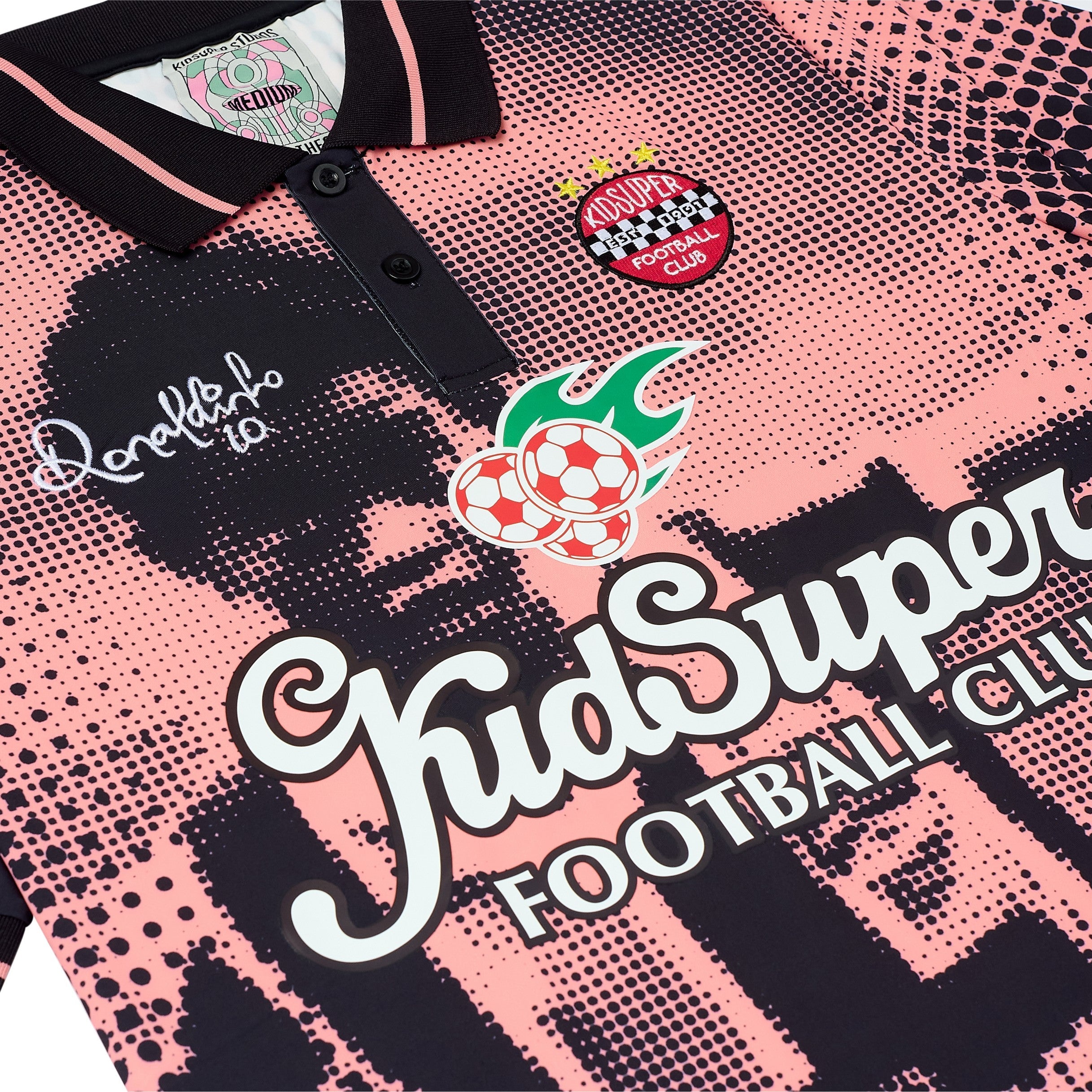 Ronaldinho x KidSuper Soccer Jersey [Black/Pink]