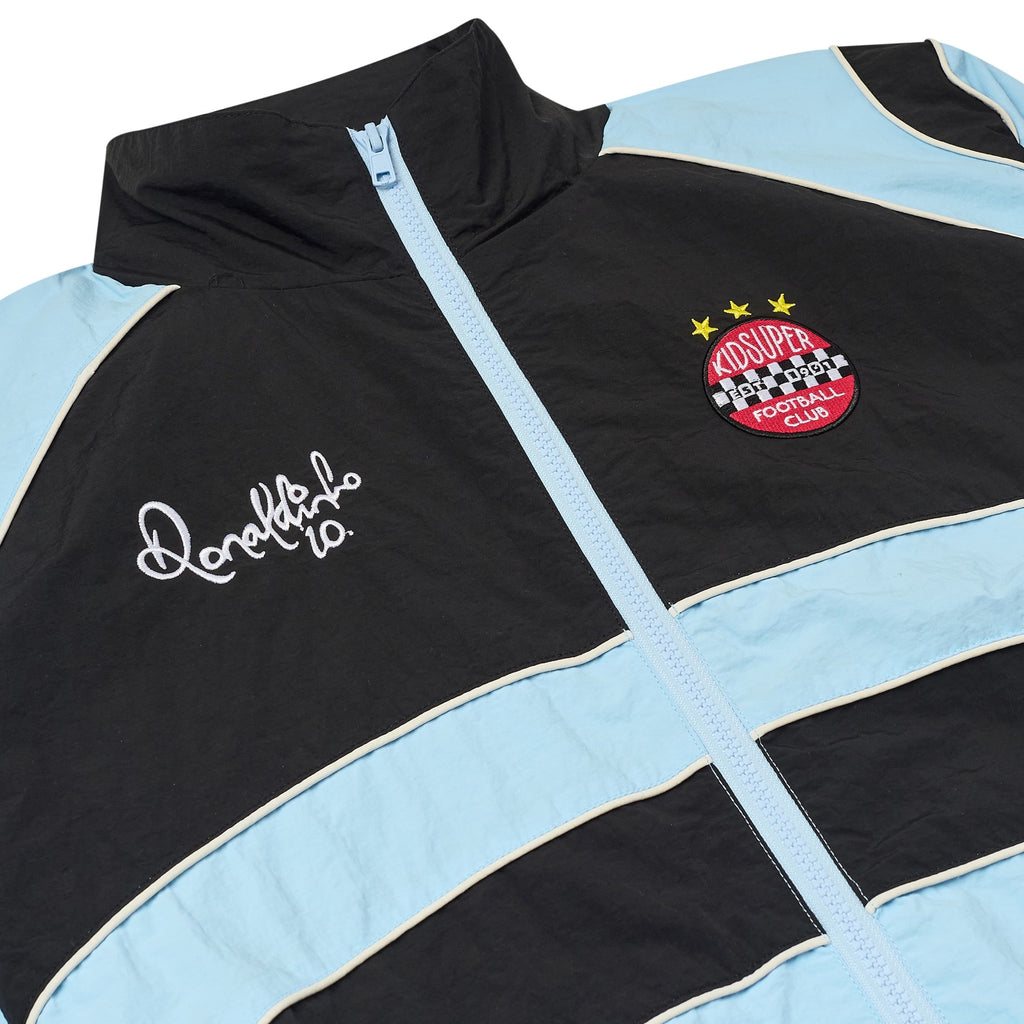 Ronaldinho x KidSuper Windbreaker [Blue/ White / Black]