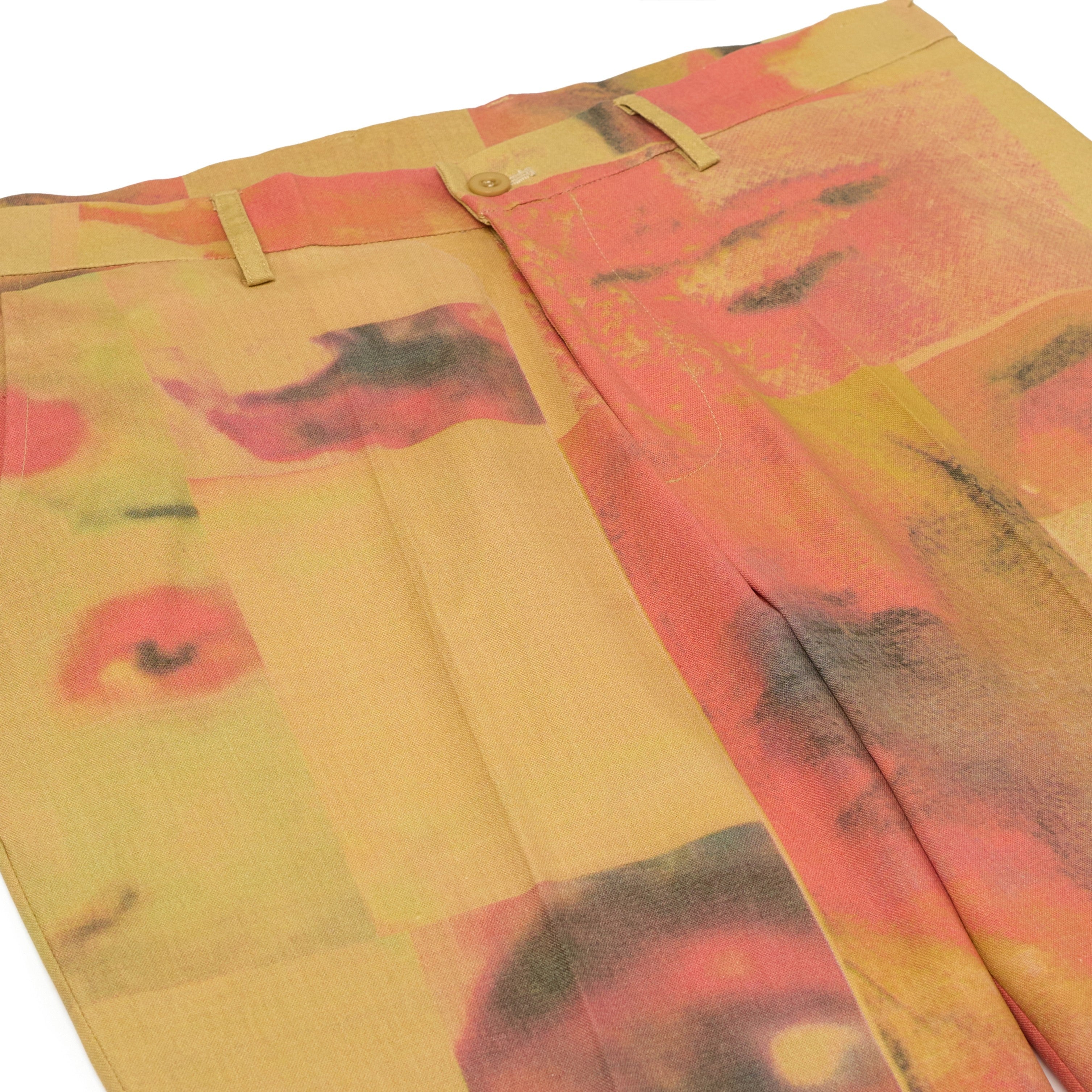 Faces Collage Suit Bottom [Tan/Multi]