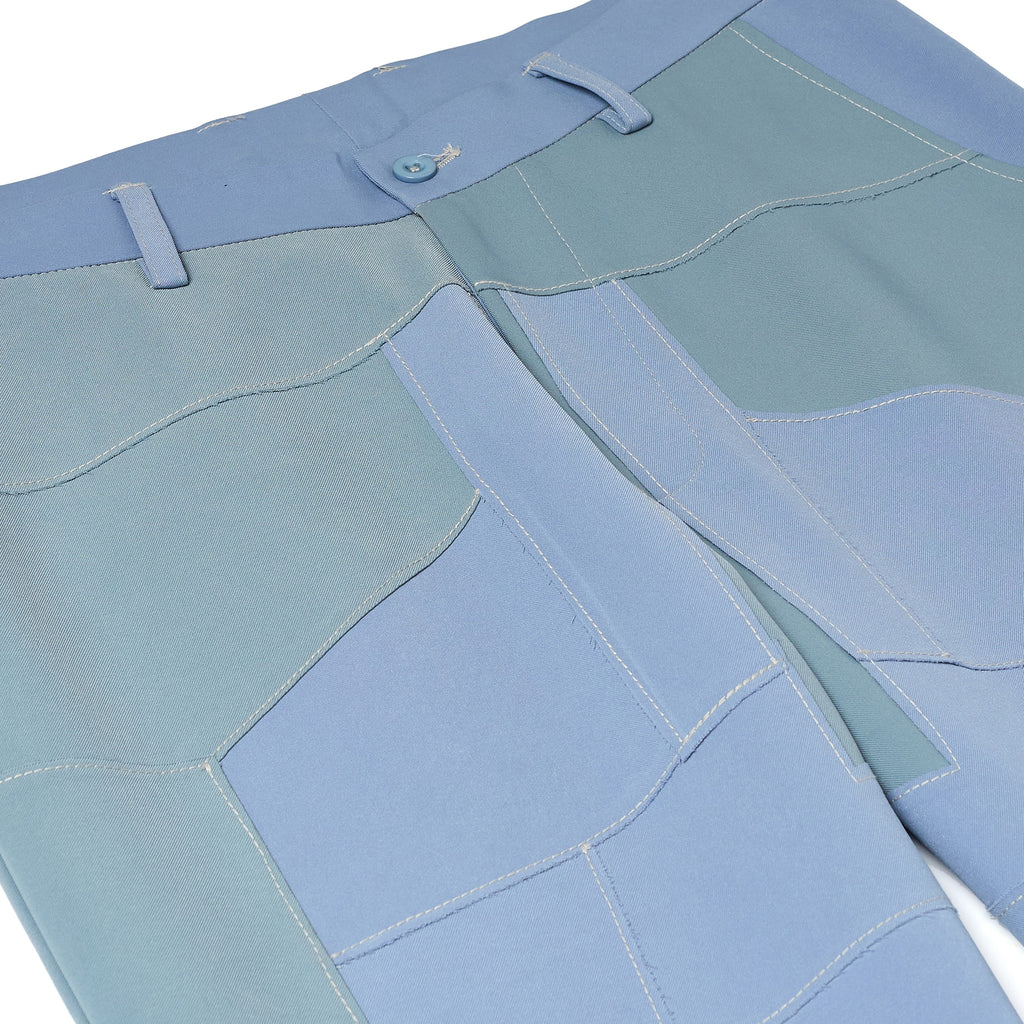 Patchwork Gradient Suit Bottom [Blue]