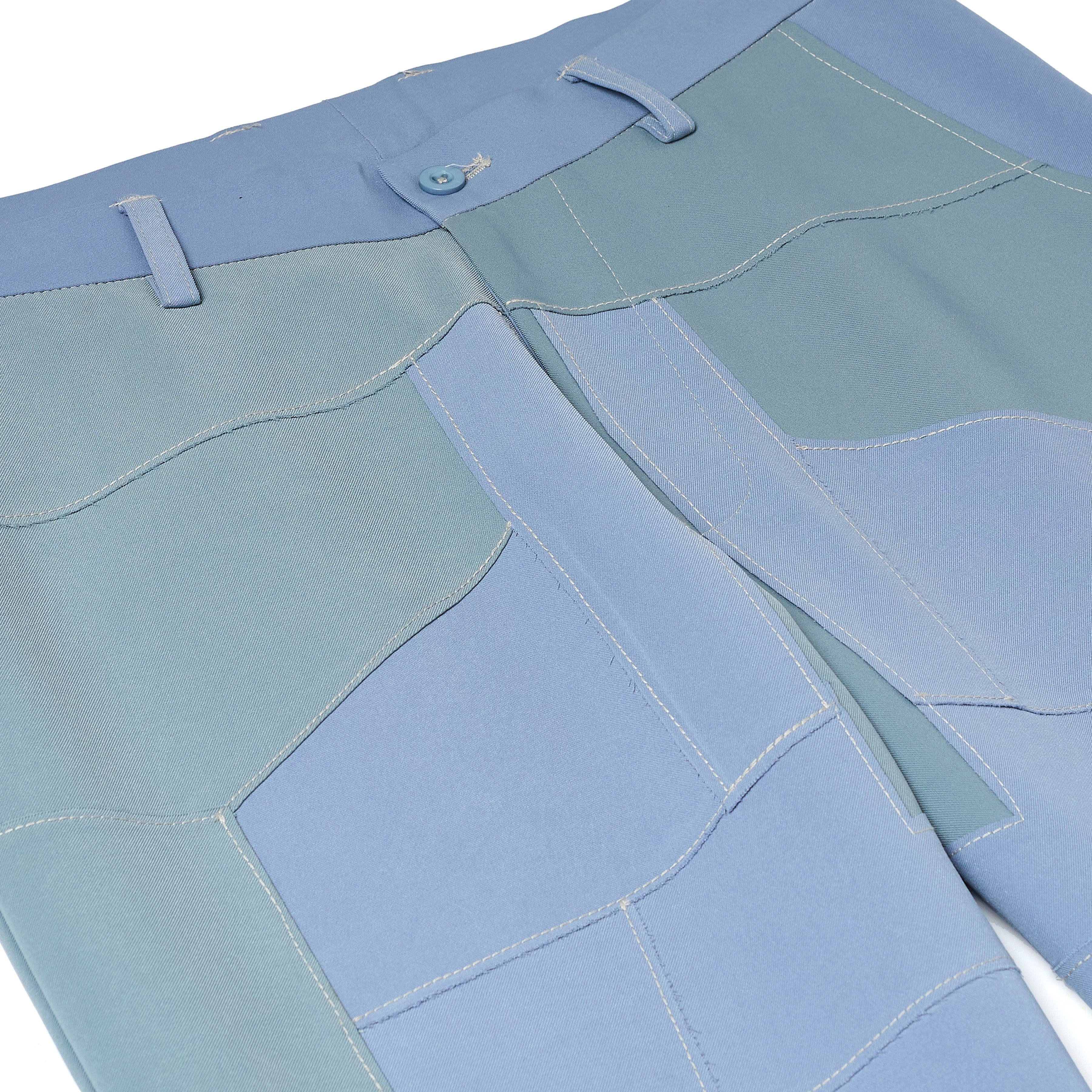 Patchwork Gradient Suit Bottom [Blue]