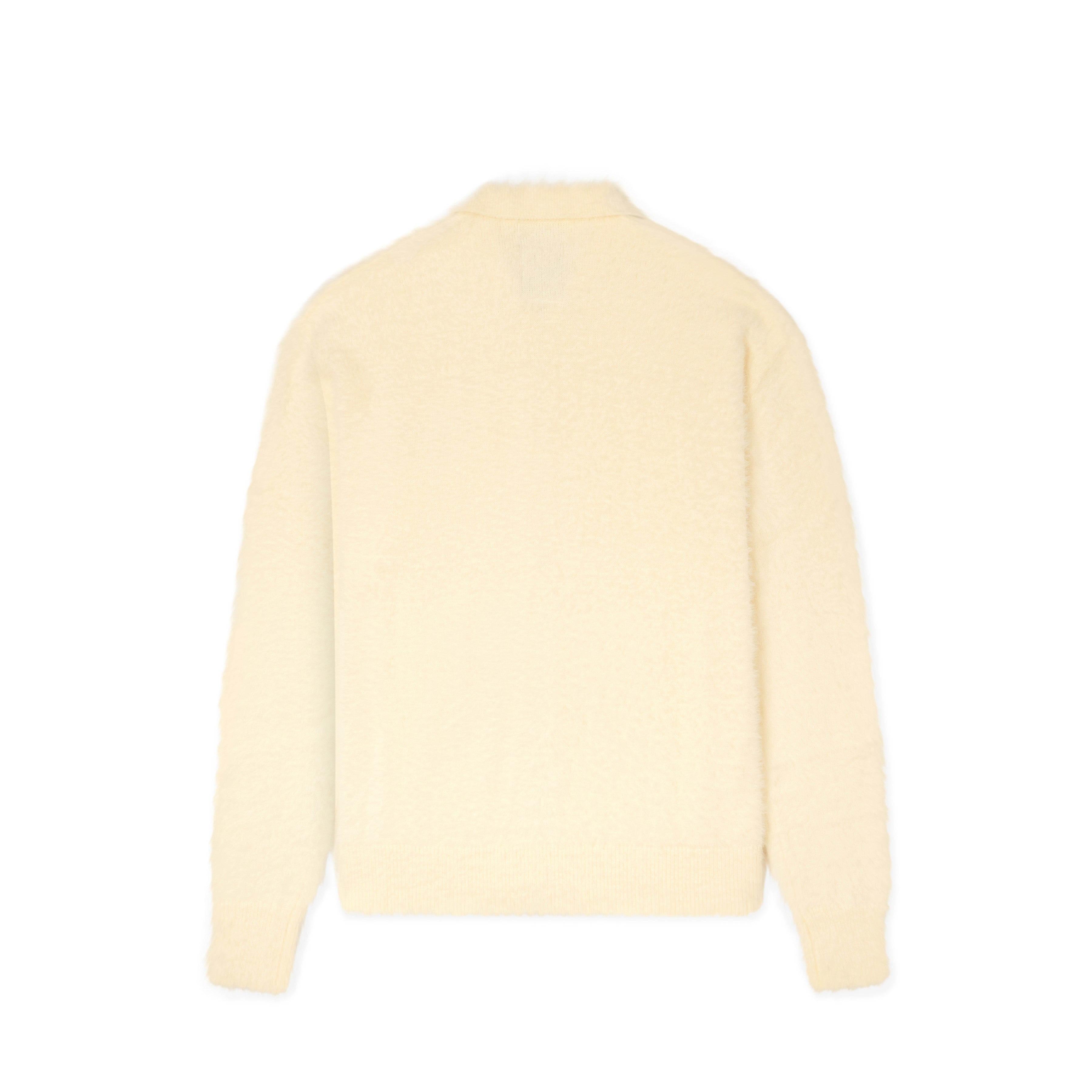 Fuzzy Zip Up [Cream]