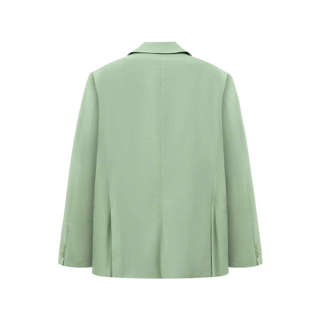 Patched Doodle Suit Top [Green]