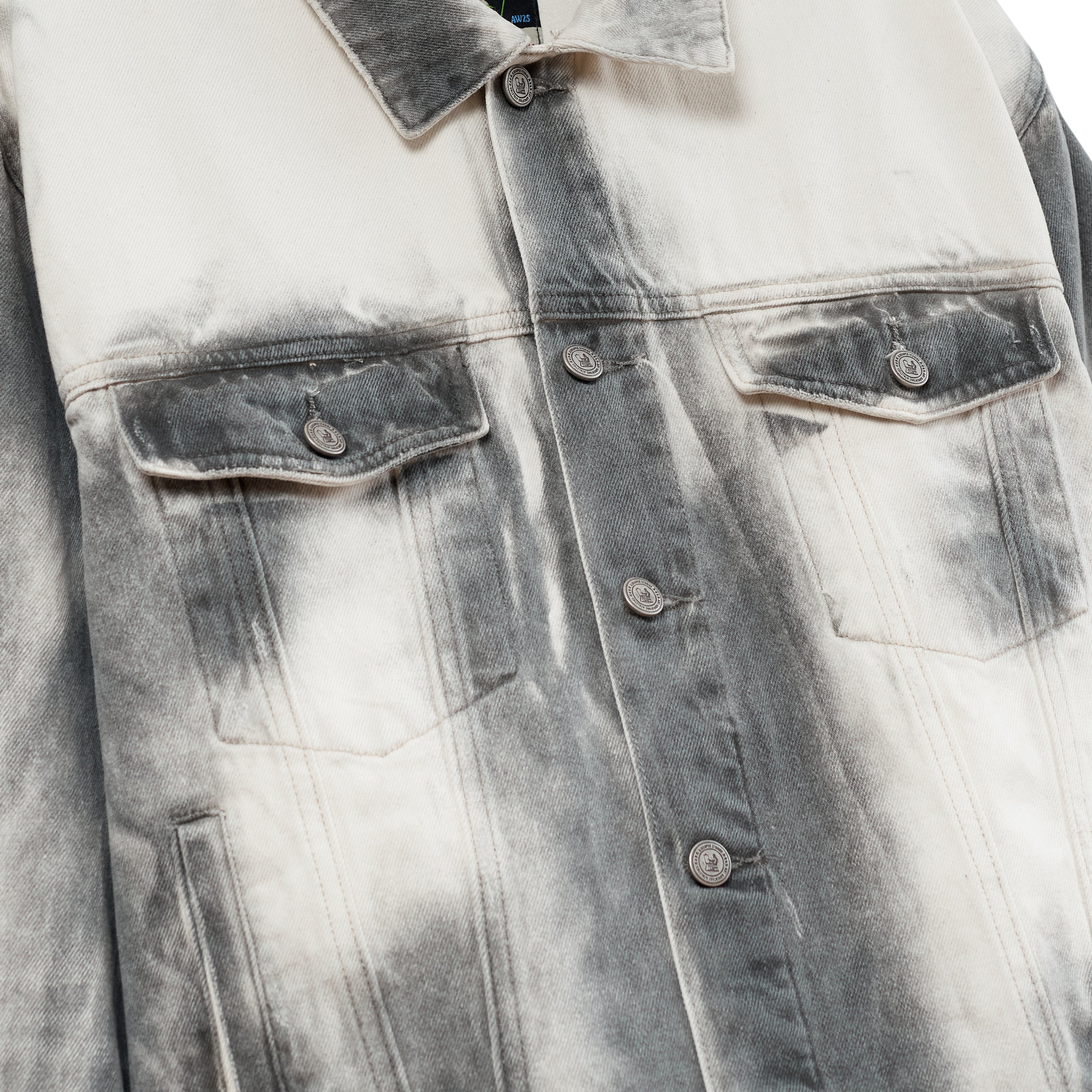 White Washed Doves Denim Jacket