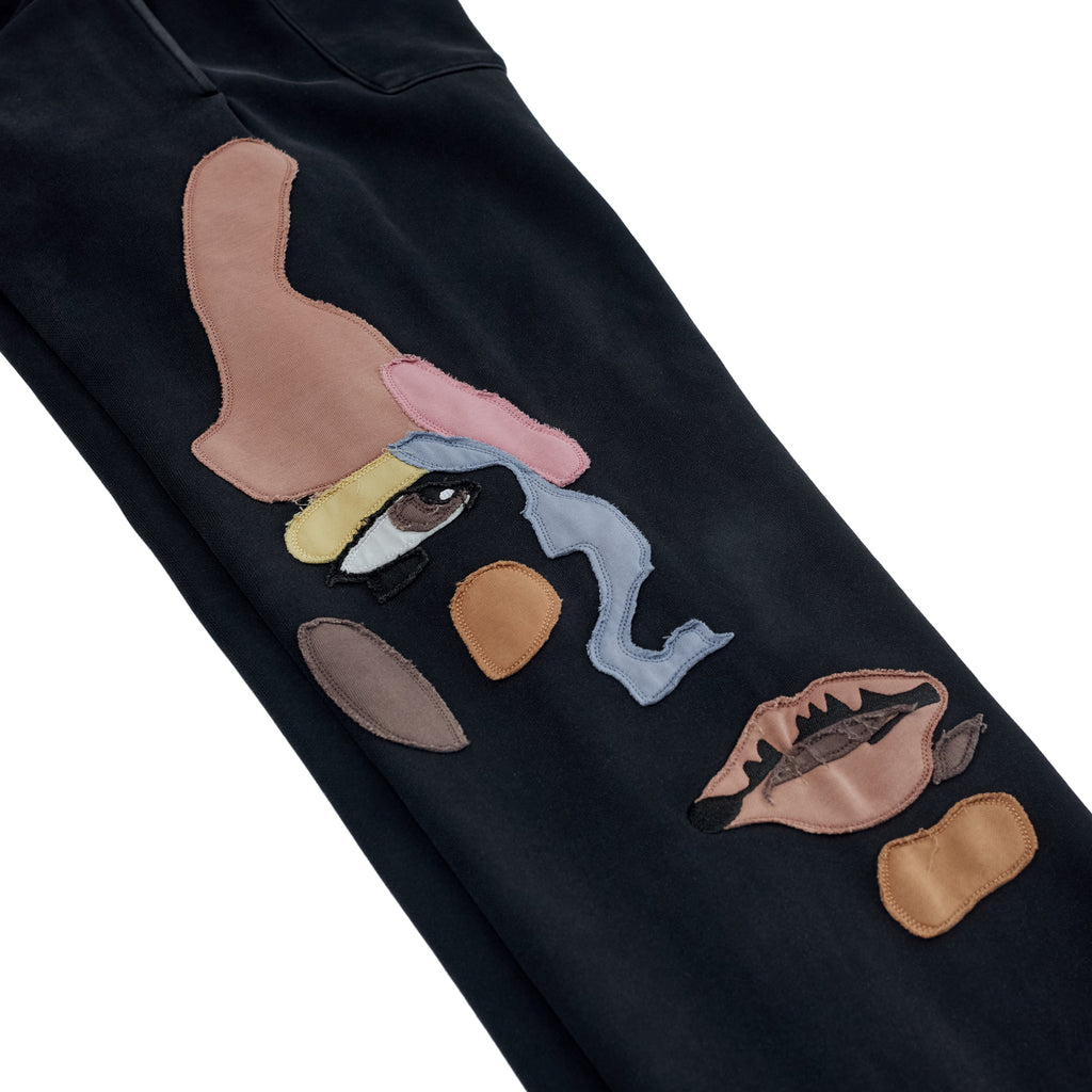 Side Eye Face Sweats [Black]