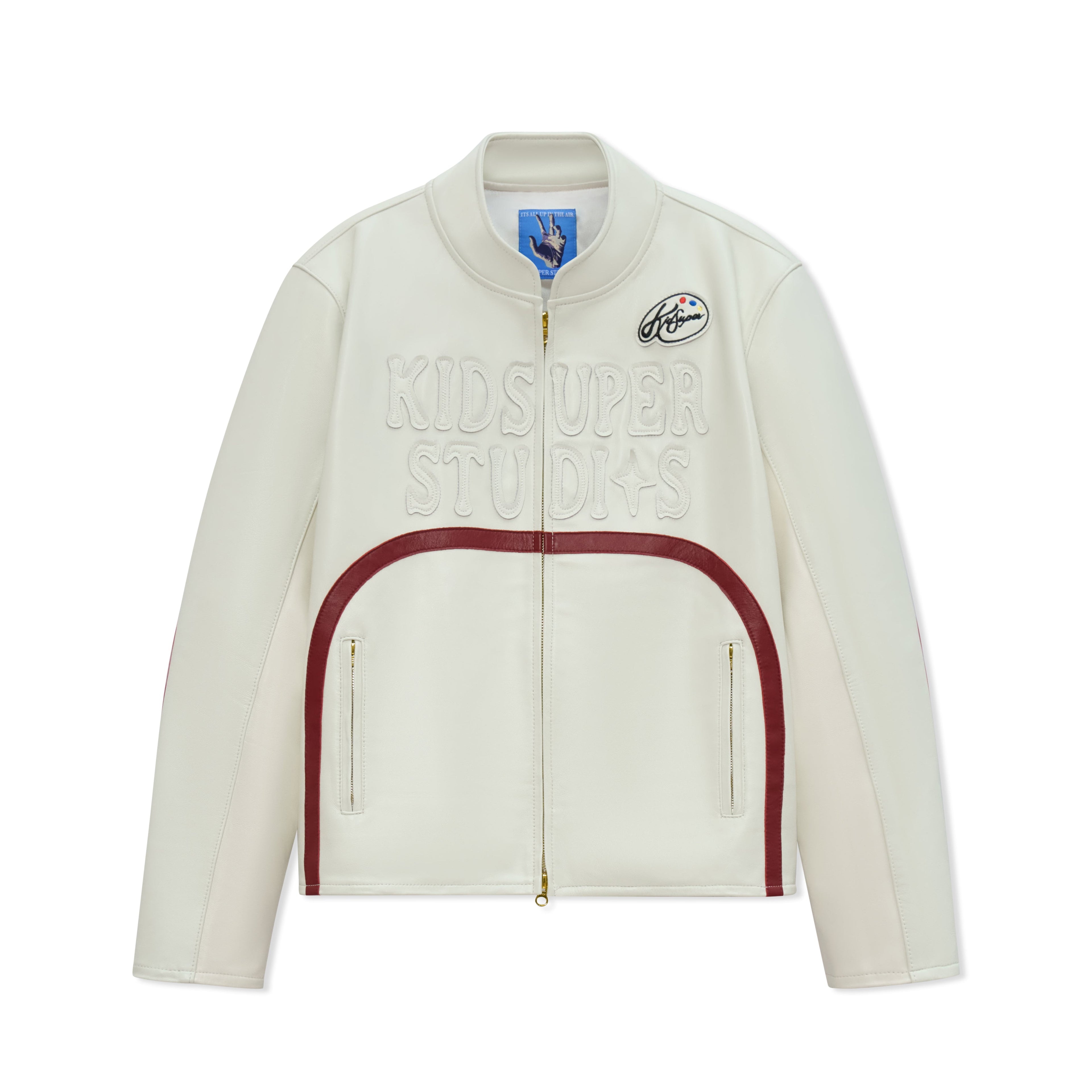 KidSuper Paint Palette Moto Jacket [Cream]