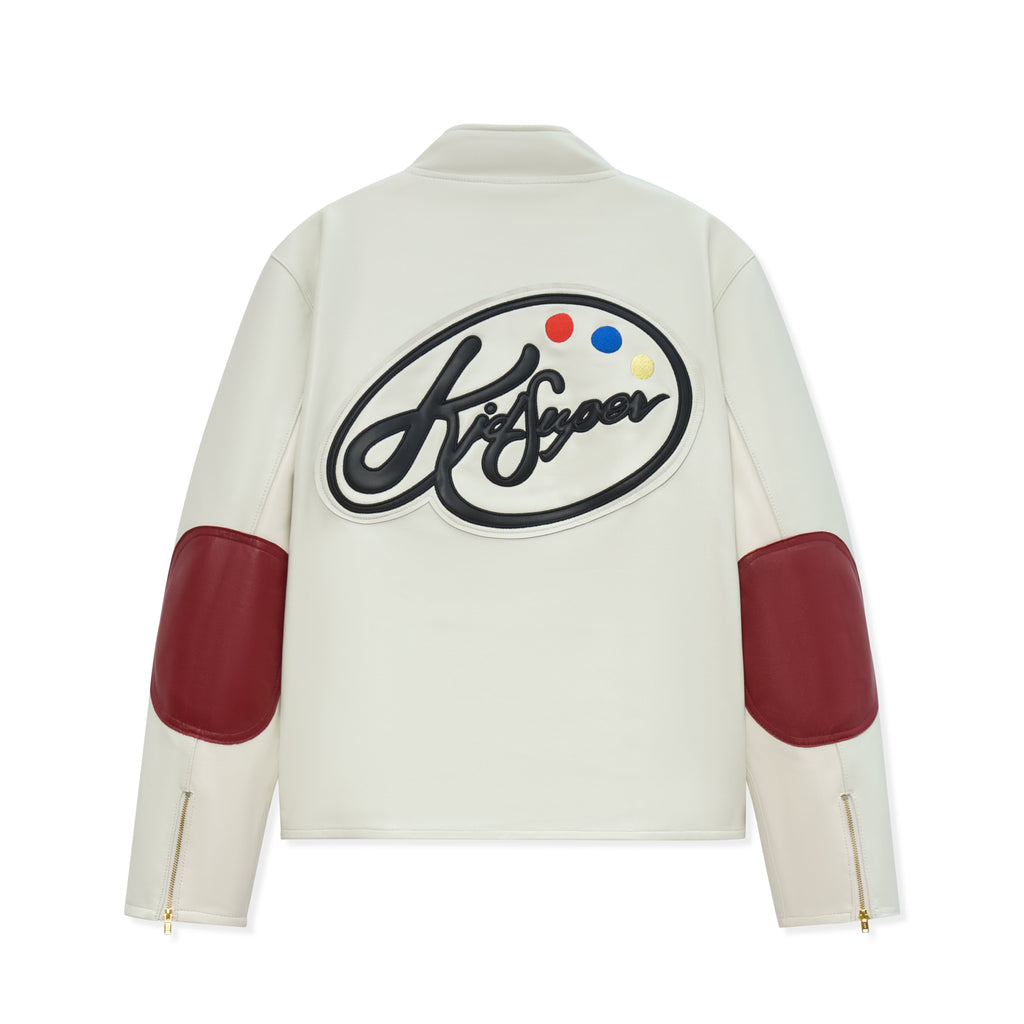 KidSuper Paint Palette Moto Jacket [Cream]