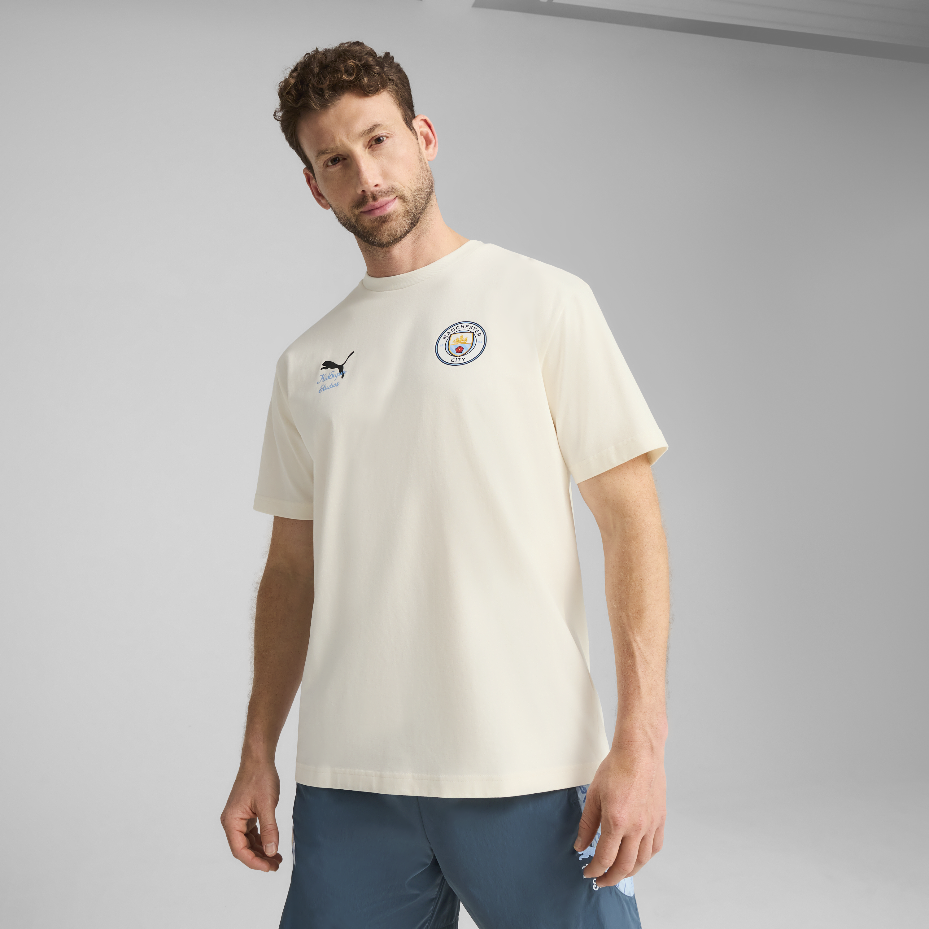 Man City FC TEE [Warm White/PUMA Black]