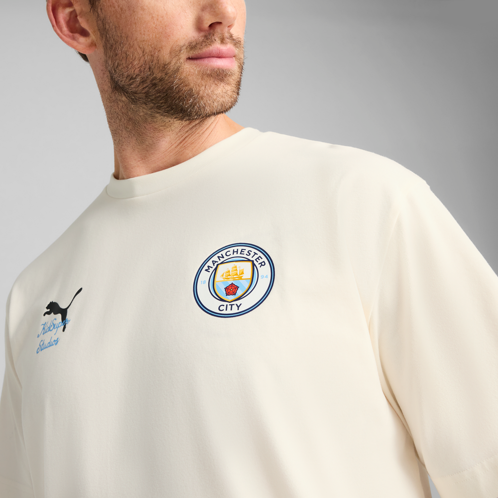 Man City FC TEE [Warm White/PUMA Black]