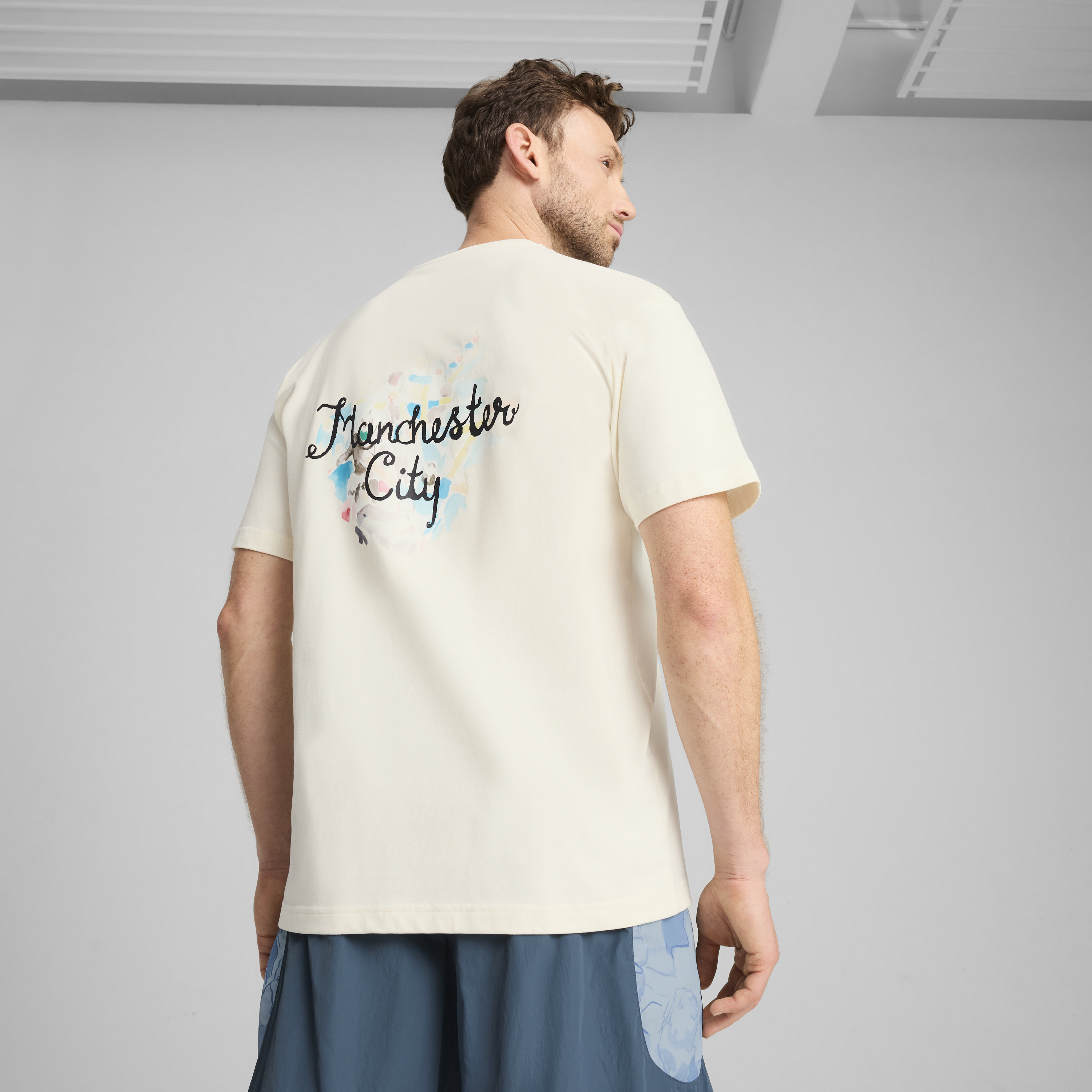 Man City FC TEE [Warm White/PUMA Black]