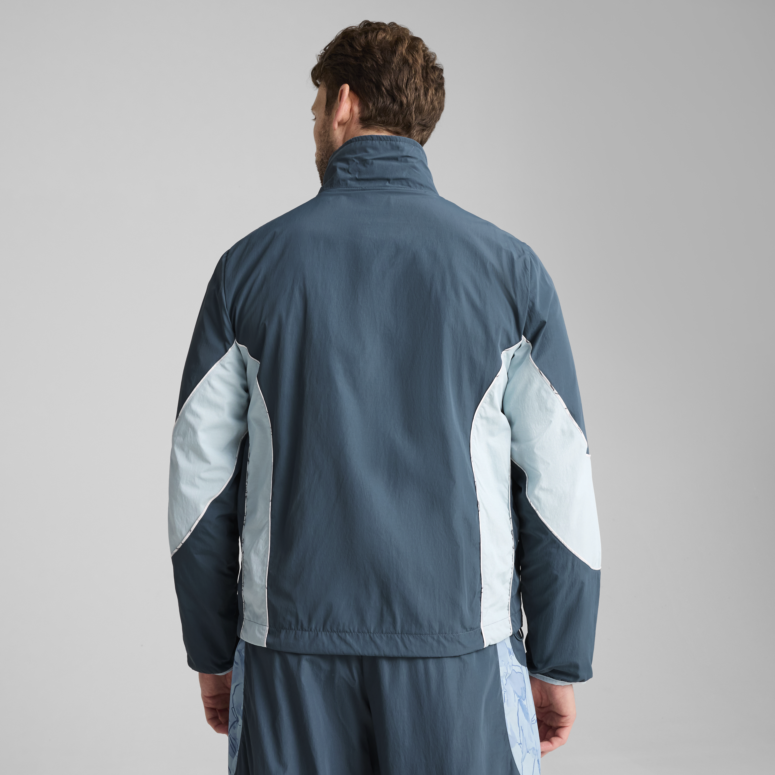 Man City FC REVERSIBLE JACKET [Gray Skies/Team Light Blue]