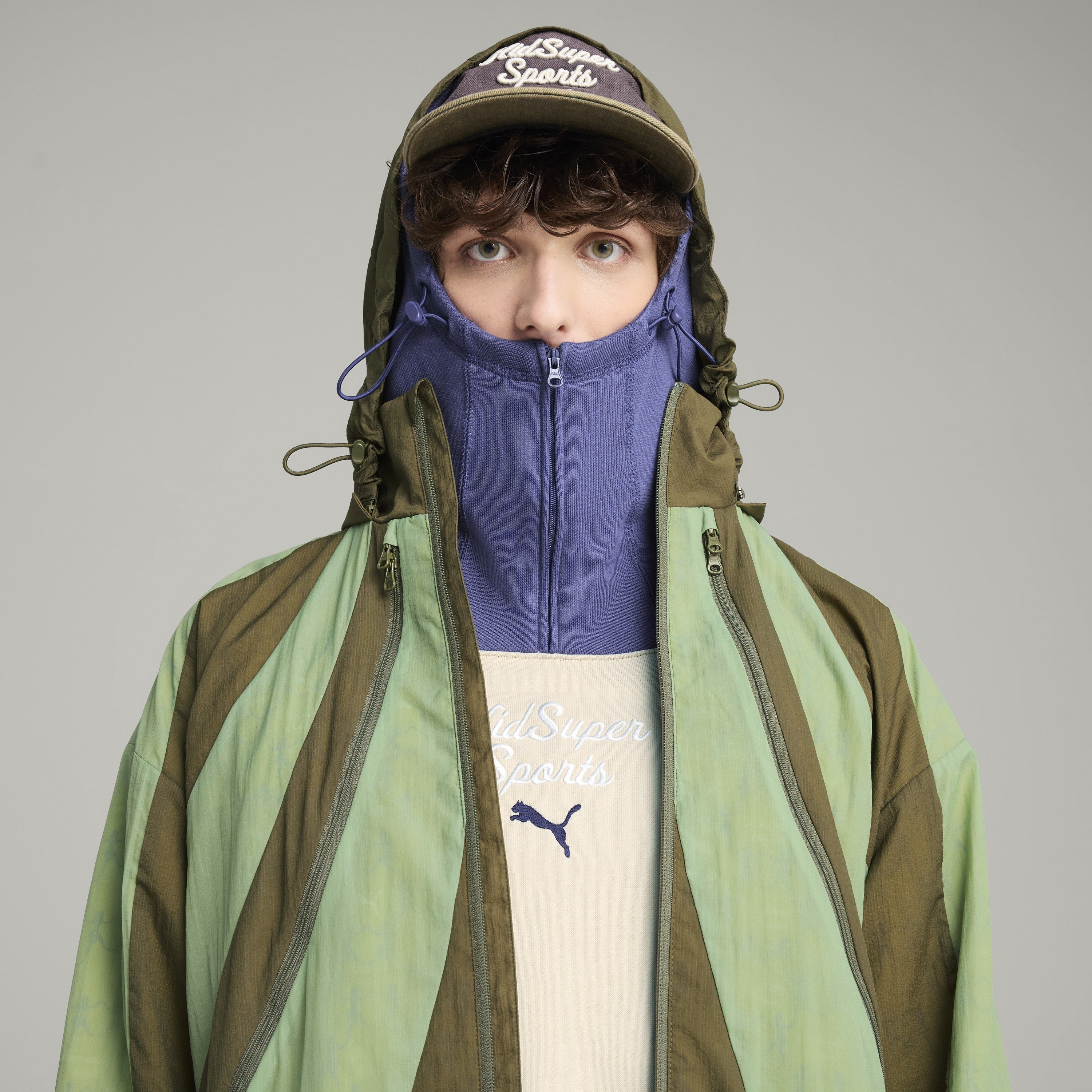 PUMA X KIDSUPER WINDBREAKER [Dusty Green]