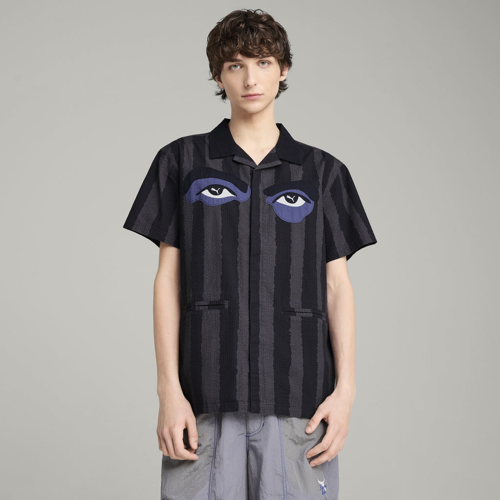 PUMA X KIDSUPER FACE SEERSUCKER SHIRT [New Navy]