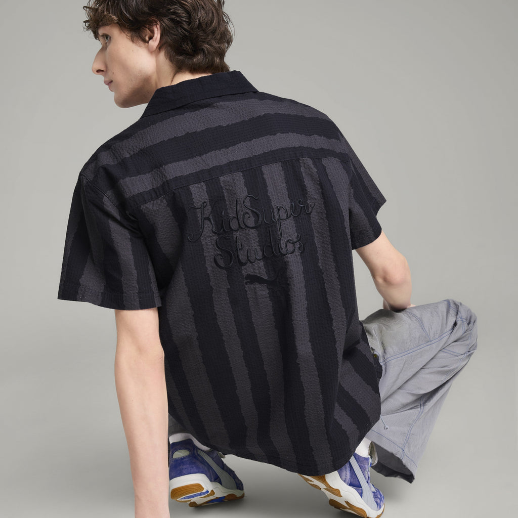 PUMA X KIDSUPER FACE SEERSUCKER SHIRT [New Navy]
