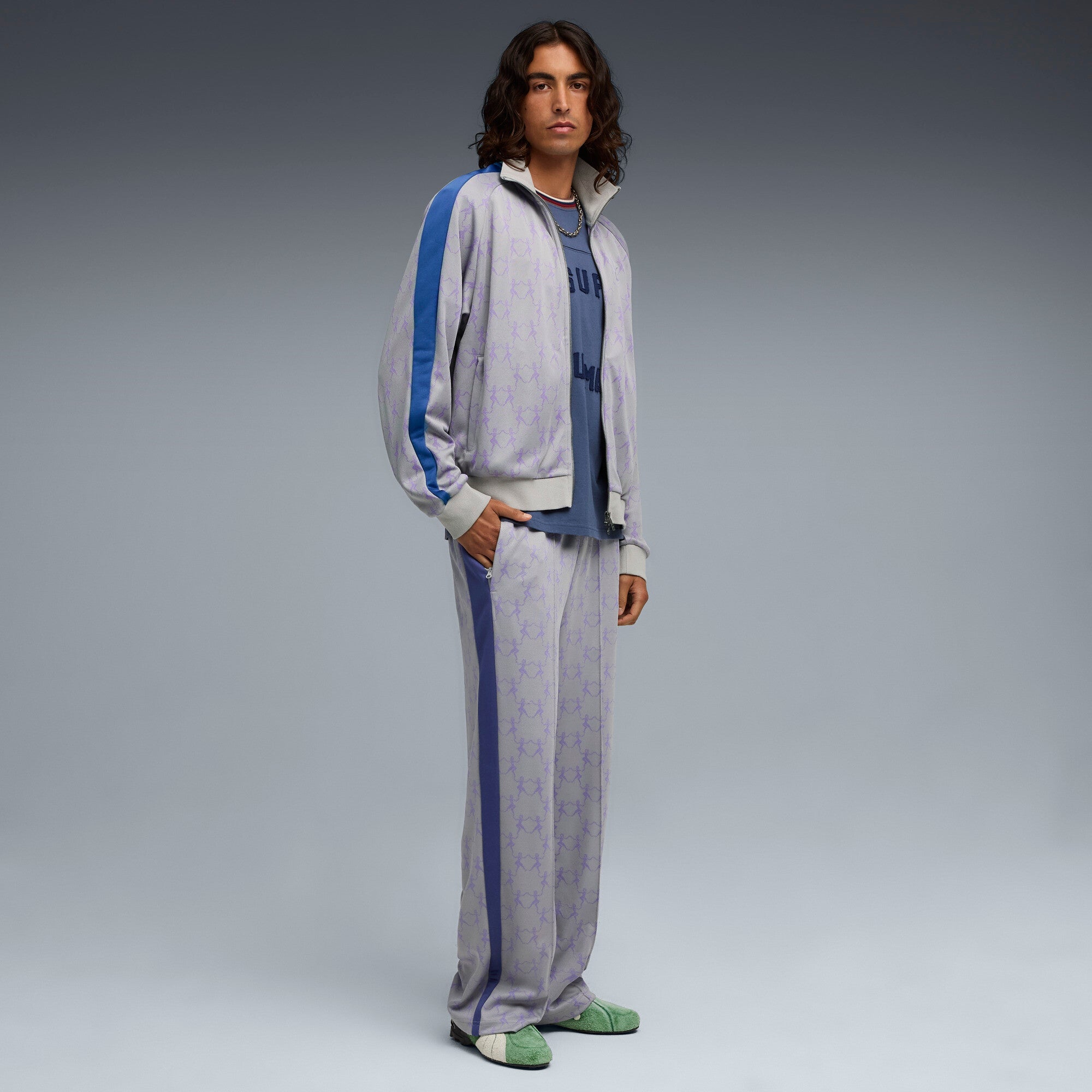 PUMA X KIDSUPER T7 JACKET [Gray Echo/AOP]