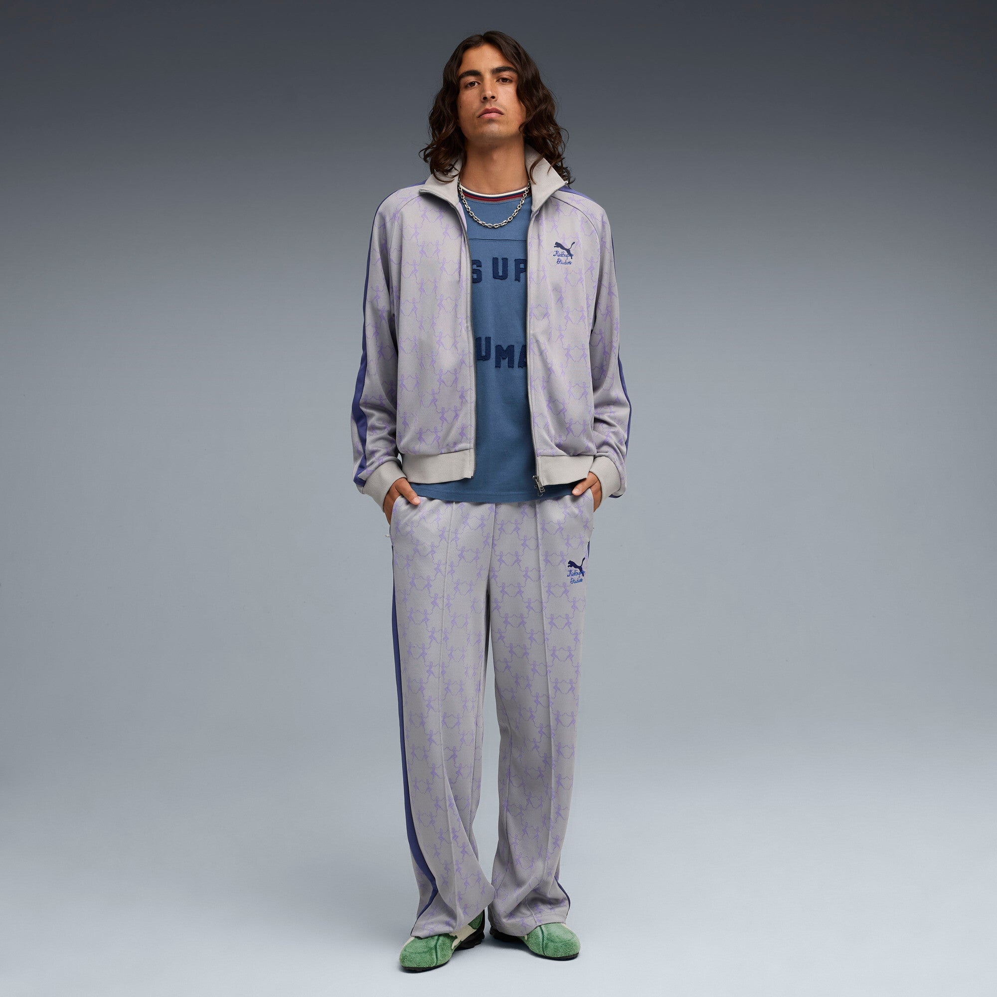 PUMA X KIDSUPER T7 PANTS [Gray Echo/AOP]