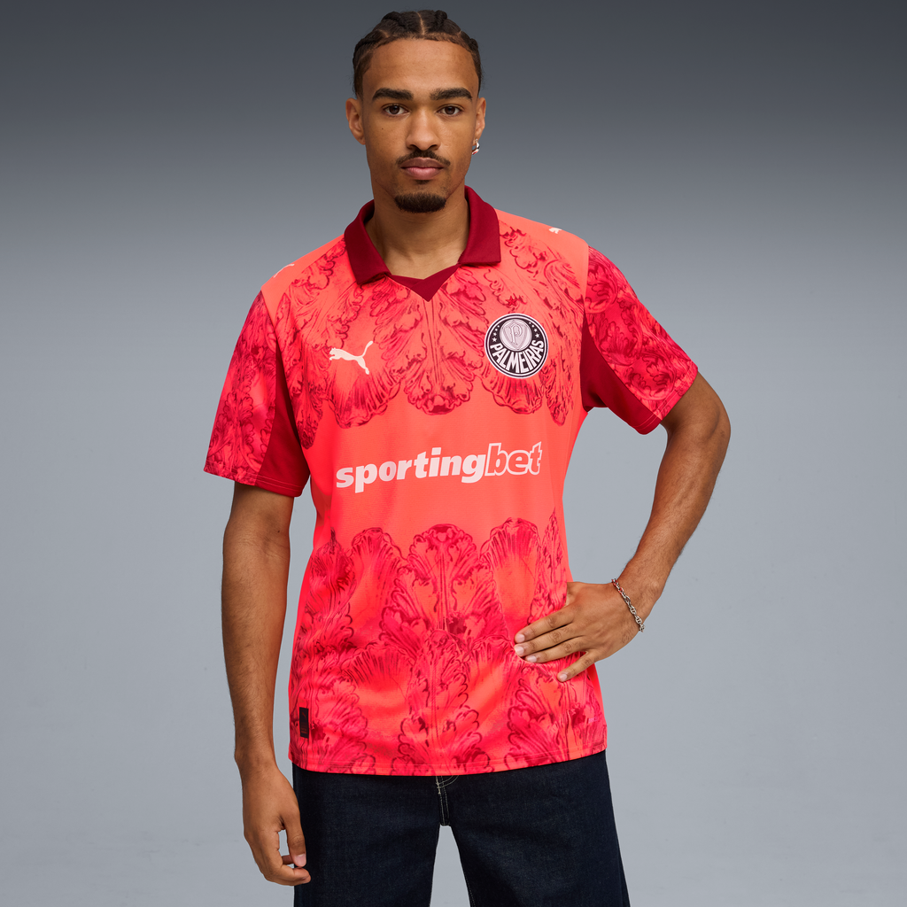 SE Palmeiras Jersey Replica [Glowing Red/Dark Crimson]