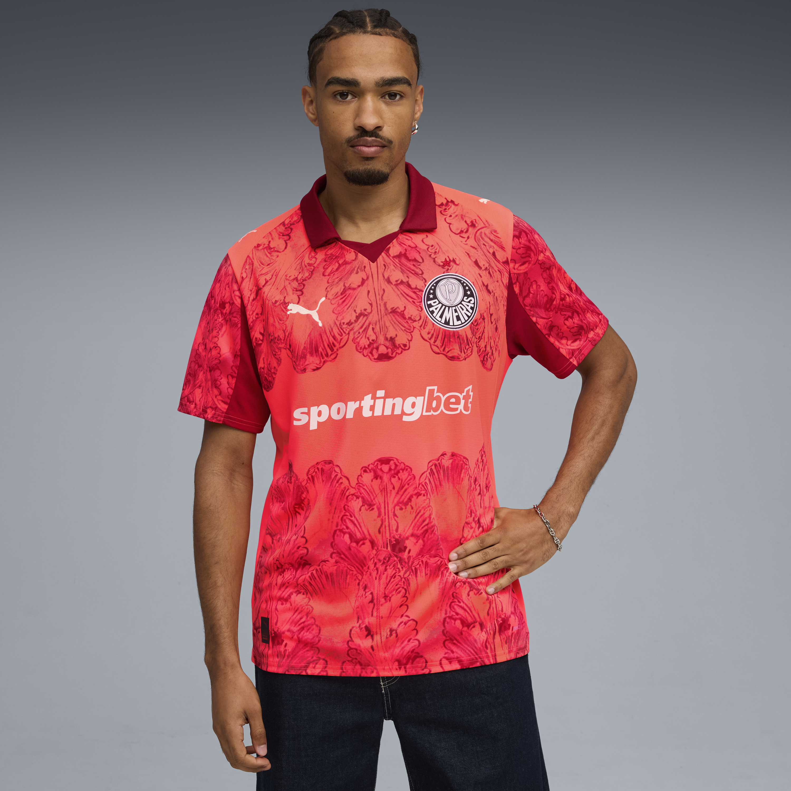 SE Palmeiras Jersey Replica [Glowing Red/Dark Crimson]