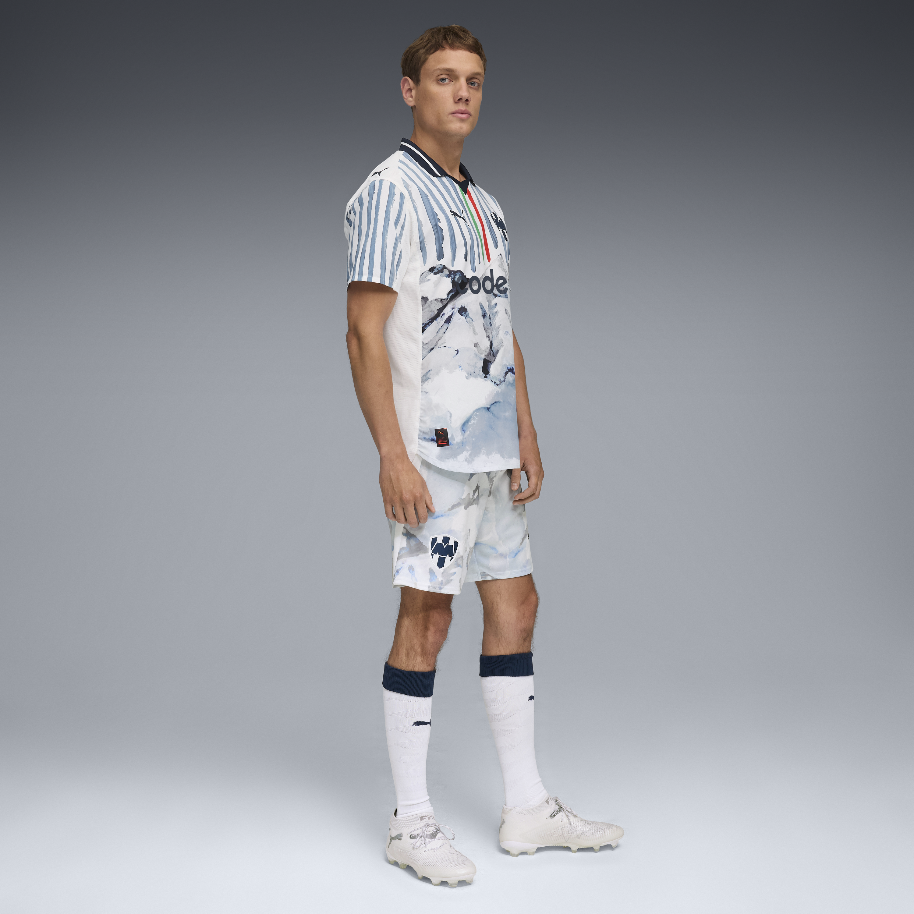 C.F. Monterrey Jersey Authentic [box][PUMA White/Deep Navy]