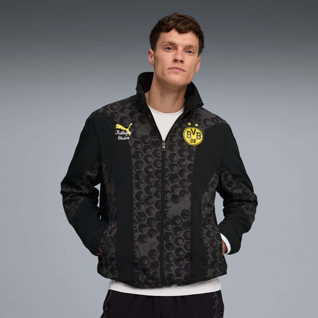 BVB Dortmund REVERSIBLE JACKET [PUMA Black/Faster Yellow]