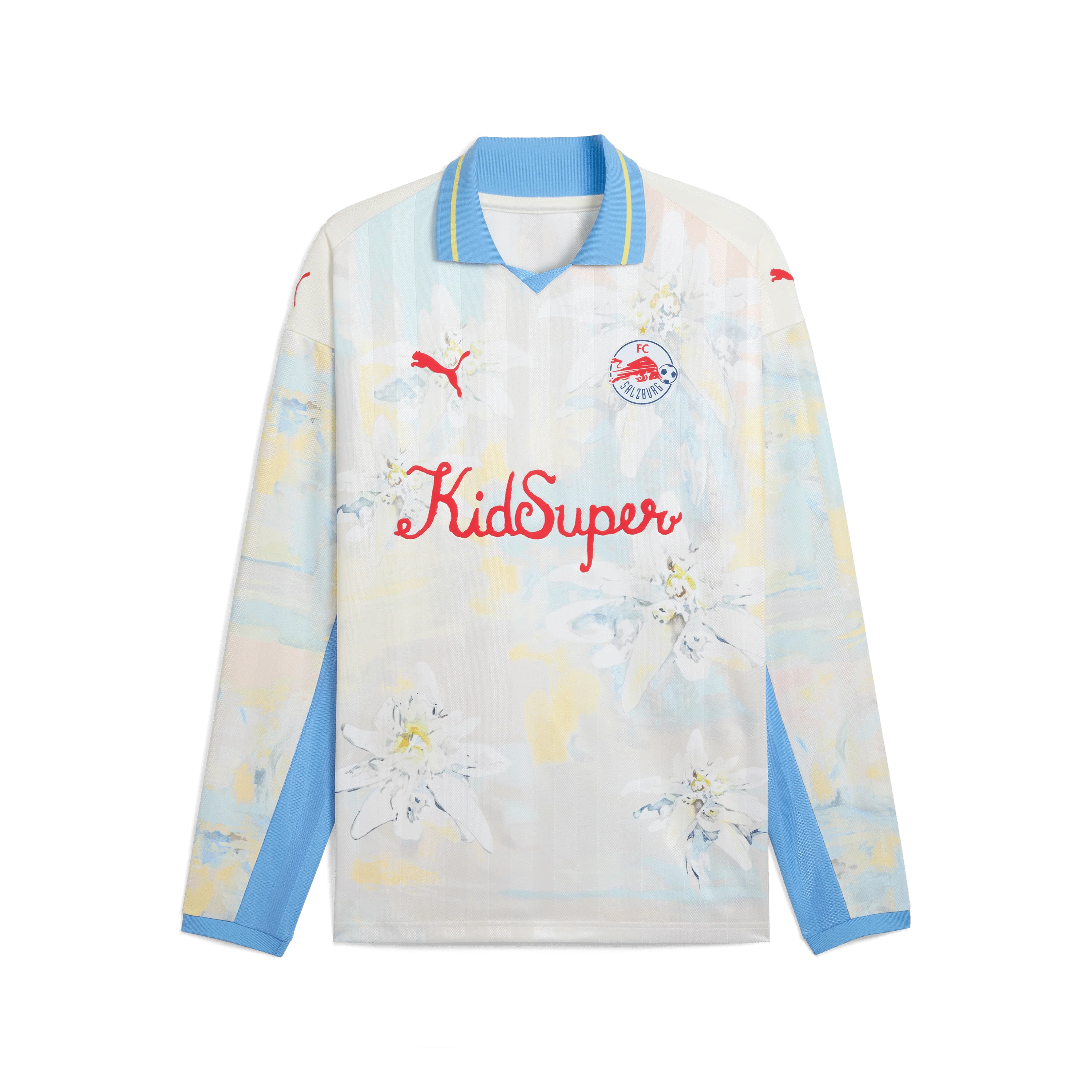 FC Red Bull Salzburg LS RETRO SHIRT [Frosted Ivory/PUMA Red]