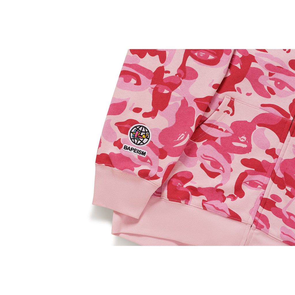 BAPE X KIDSUPER CAMO SHARK FULL ZIP HOODIE [PINK]