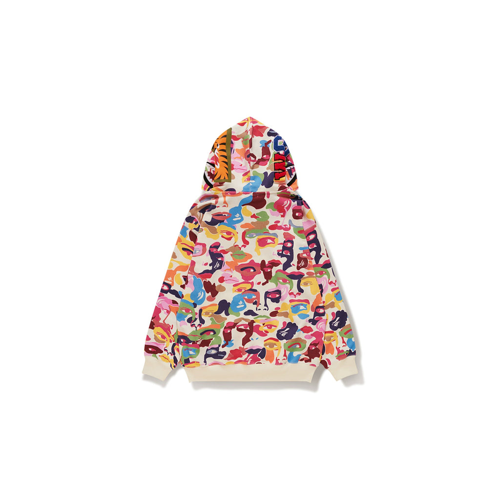 BAPE X KIDSUPER CAMO SHARK FULL ZIP HOODIE [MULTI]