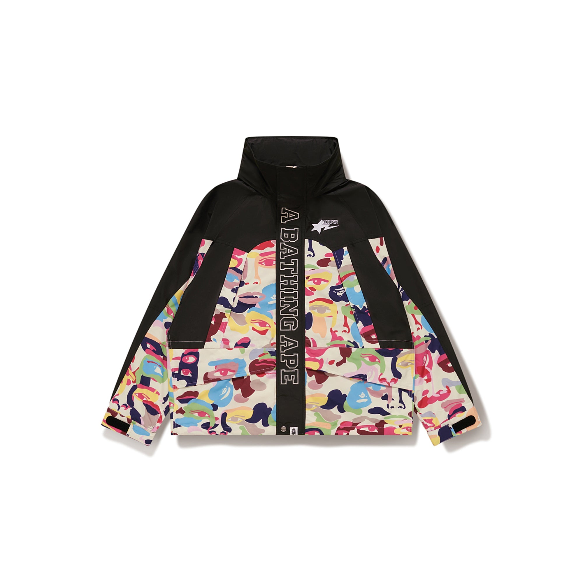 BAPE X KIDSUPER CAMO LIGHT SNOWBOARD JACKET [MULTI]