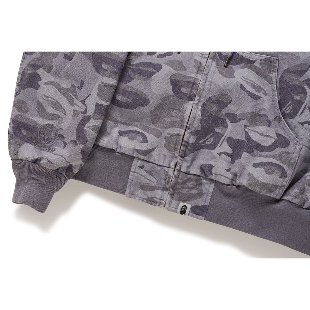 BAPE X KIDSUPER SOLID CAMO JACQUARD JACKET [PURPLE]