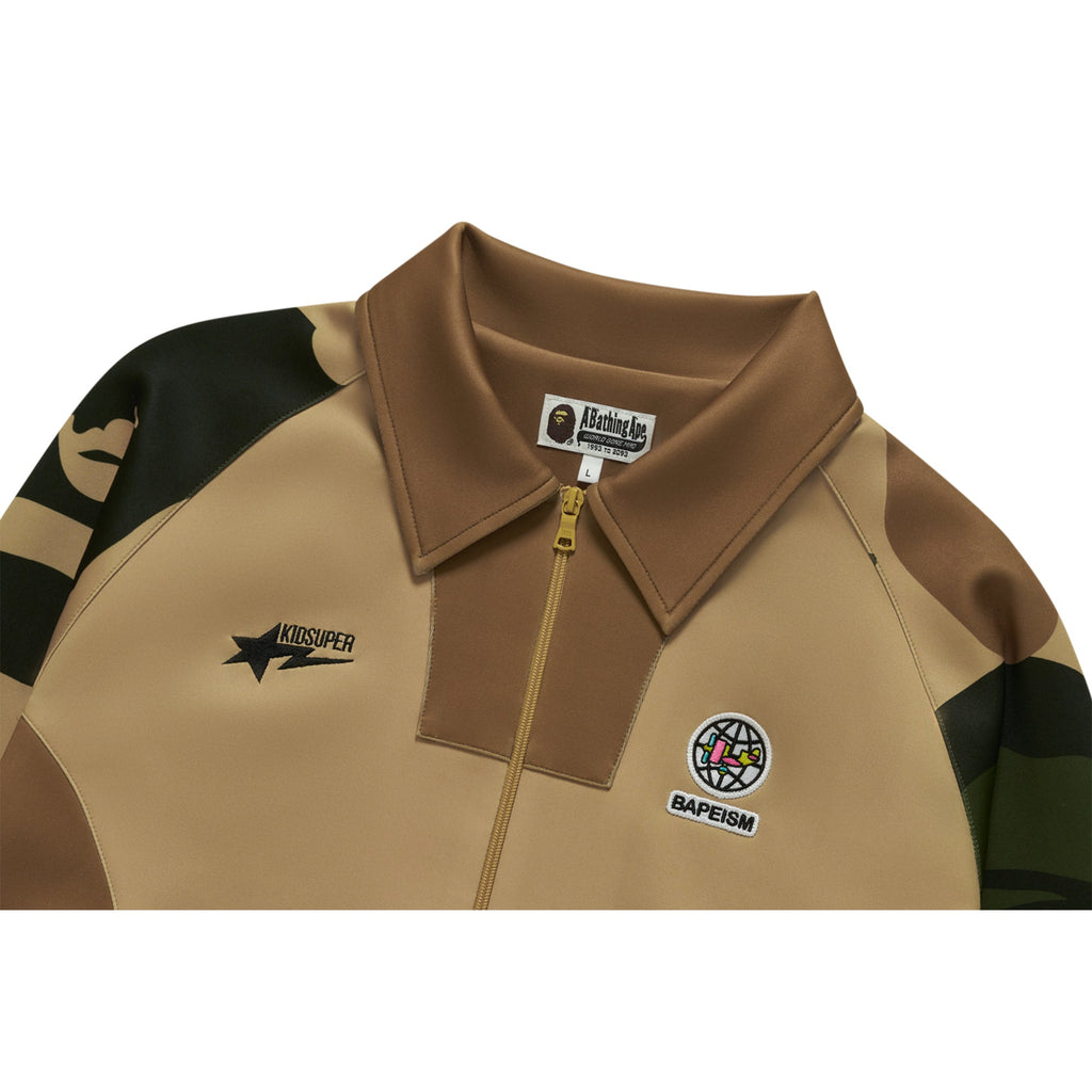 BAPE X KIDSUPER PATCHWORK TRACK JACKET [GREEN]