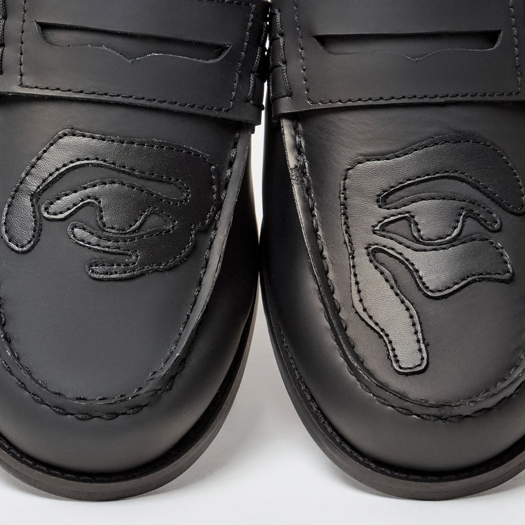 Patchwork Penny loafer [Black]